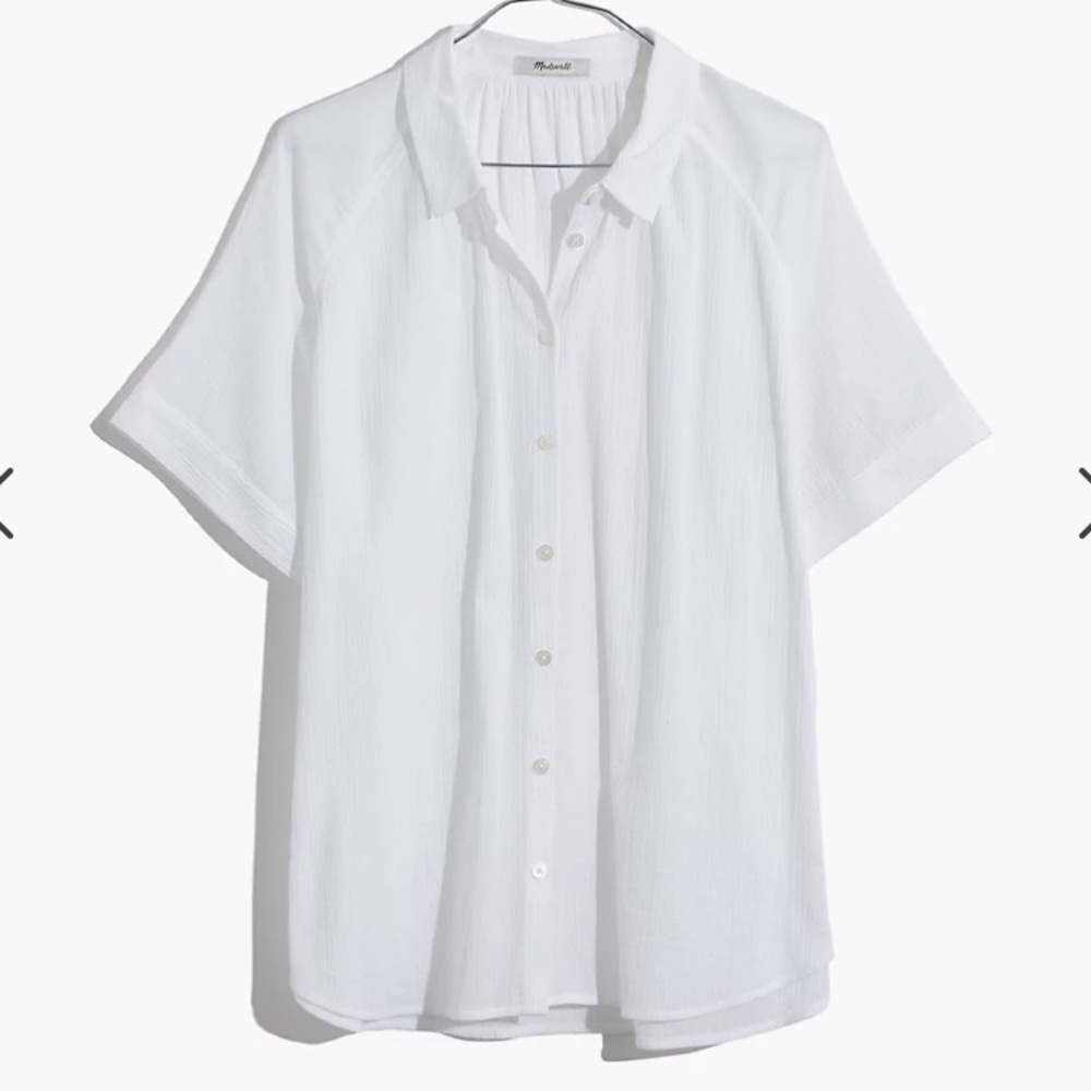 Madewell white button down (size S)